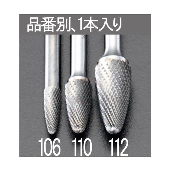(LINEクーポン有)【個人宅配送不可】【即納在庫品】「直送」エスコ EA819JE-112 12x25mm6mm軸超硬カッターステンレス用 EA819JE112【キャンセル不可】