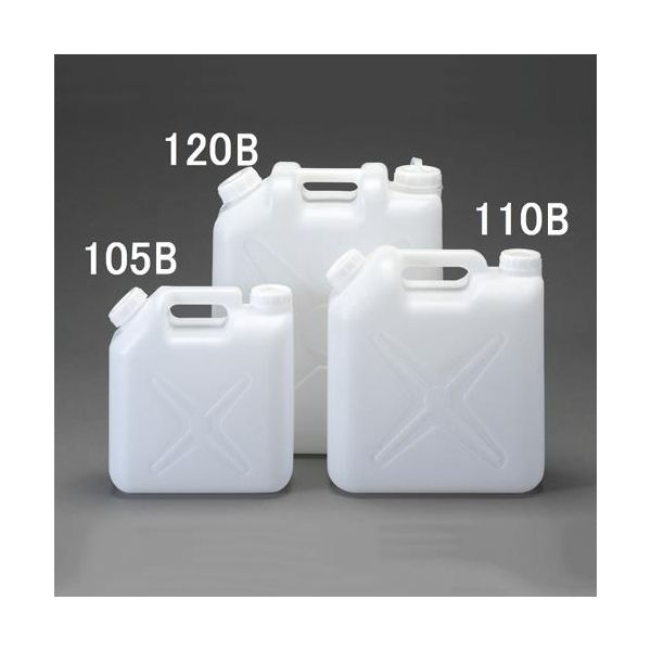 (LINEクーポン有)【即納在庫品】「直送」【個人宅配送不可】 エスコ EA508AT-120B 直送 代引不可・他メーカー同梱不可 ２０Ｌ　ポリタンク ポリエチレン製／ノズル無／４個 EA508AT120B【キャンセル不可】