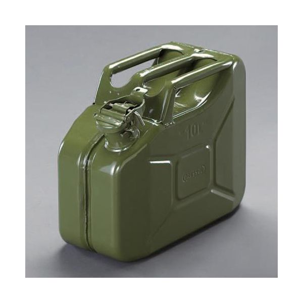 (LINEクーポン有)【即納在庫品】「直送」【個人宅配送不可】 エスコ EA991HB-21A 直送 代引不可・他メーカー同梱不可 １０Ｌ　燃料携行缶 横型／ＯＤ色 EA991HB21A【キャンセル不可】