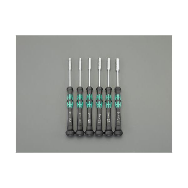 (LINEクーポン有)【即納在庫品】「直送」【個人宅配送不可】 エスコ EA550MG-100 直送 代引不可・他メーカー同梱不可 6本組Socket精密ドライバー EA550MG100【キャンセル不可】