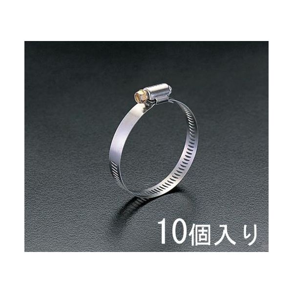 (LINEクーポン有)【個人宅配送不可】【即納在庫品】「直送」エスコ EA463CA-102 78-102mm万能型ステンレス製クランプ10個 EA463CA102【キャンセル不可】