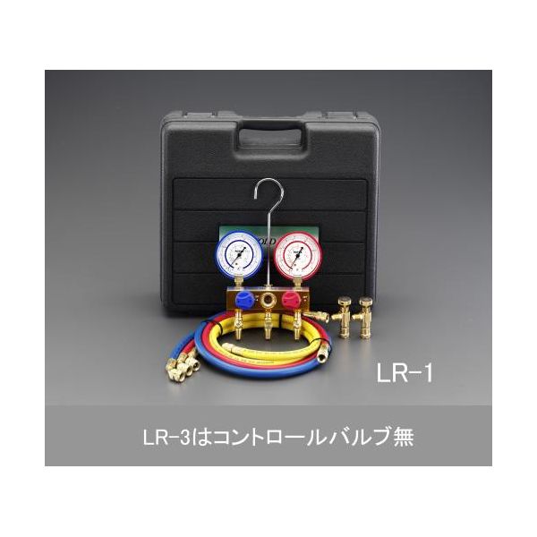 (LINEクーポン有)【即納在庫品】「直送」【個人宅配送不可】 エスコ EA101LR-3 直送 代引不可・他メーカー同梱不可 R407cボールバルブマニホールドキット EA101LR3【キャンセル不可】