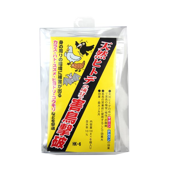 (LINEクーポン有)4966015954324 タナカマイスター 鳥・忌避王 6個入り HK－6 鳥忌避王 金太郎 防鳥テープ 防鳥ネット 害鳥専用 ベランダ グッズ
