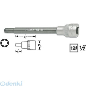 (LINEクーポン有)【納期-通常7日以内に発送 在庫切れ時-約2ヶ月 】ハゼット HAZET 992SLG-T50 トルクスソケット1/2 992SLGT50