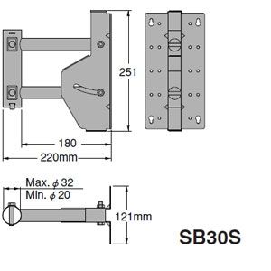 (LINEクーポン有)マスプロ電工 MASPRO SB30S サイドベース