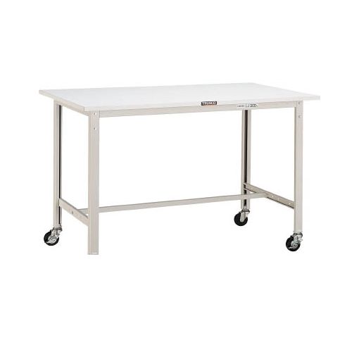 (LINEクーポン有)【個人宅配送不可】トラスコ中山 ＴＲＵＳＣＯ RAE1860C75 直送 代引不可・他メーカー同梱不可 ＲＡＥ型作業台　１８００Ｘ６００　７５φキャスター付　ＧＮ色