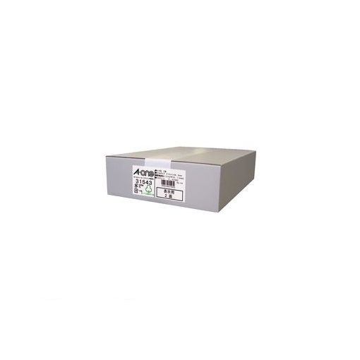 (LINEクーポン有)A-one エーワン 31543 ラベルシール プリンタ兼用 Ａ４ ２面 ５００シート入 4906186315432 マルチプリンタラベル 大容量 表示用 ホワイト スリーエム