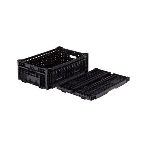 【個人宅配送不可】三甲 サンコー SKOEP39ABK 3020 直送 代引不可・他メーカー同梱不可 折りたたみコンテナー ５５６２３０ オリコンＥＰ３９Ａ黒