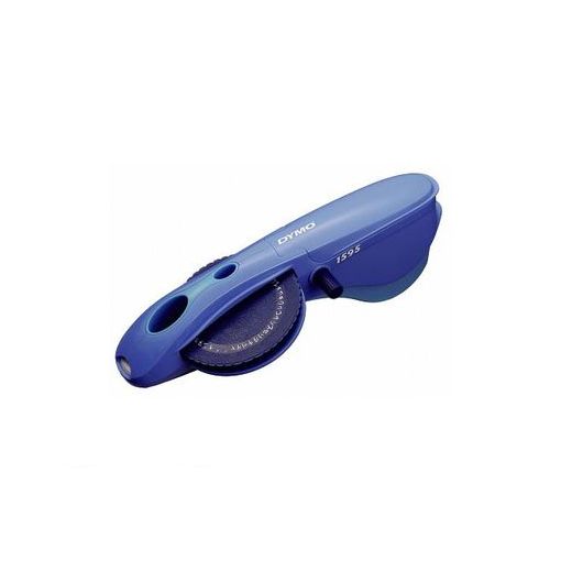 （レトロ品）ダイモ　DYMO M-1585テープライター　 青　テープ17本付き DYMO M-1585 ダイモ テープライター/文房具 stationery/retro number