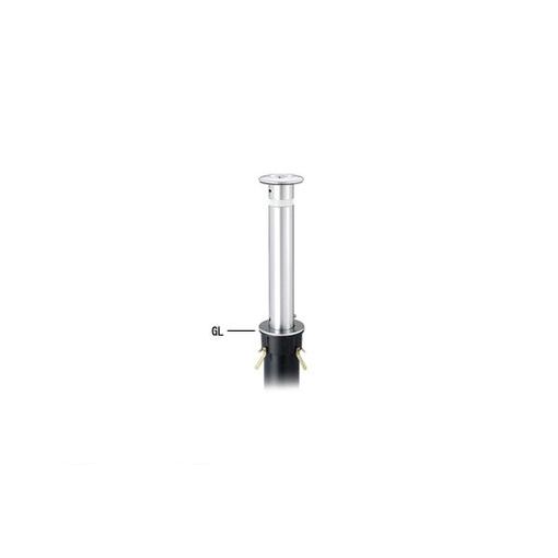 (LINEクーポン有)【個人宅配送不可】帝金 Teikin KS-10CT 直送 代引不可・他メーカー同梱不可 ステンレス製バリカー　上下式車止めポール スタンダード型 φ114.3 KS10CT