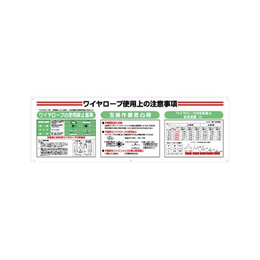 【個数：1個】ユニット 33113A 直送 代引不可・他メーカー同梱不可 標識項目セット ワイヤーロープ｜アカリカ