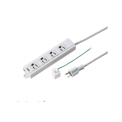 (LINEクーポン有)サンワサプライ TAP-MG341N2-10 電源タップ 3P・4個口 10m TAPMG341N210 SUPPLY SANWA