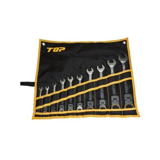 (LINEクーポン有)トップ工業 FRC10000S 首振りラチェットコンビセット【送料無料】 TOP TOP工業 首振りラチェットコンビ狭い所の本締め可能