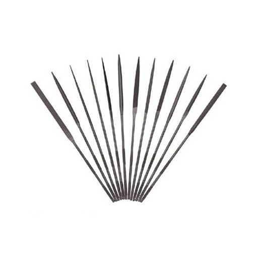 (LINEクーポン有)ツボサン KH01256T 精密ヤスリ 12本組 刀刃 ＃6 10,791円