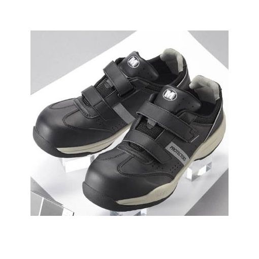 (LINEクーポン有)ミドリ安全 PF115BK23.0 小指保護先芯入りスニーカー【マジックタイプ】 PF－115 23．0 6,734円