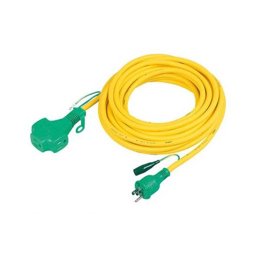 日動工業 PPTVS10E トリプルポッキン延長コード アース付 １０ｍ ＶＣＴ１．２５×３ 黄