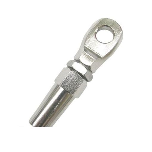 (LINEクーポン有)水本機械製作所 WLE6 ステンレス ロックターミナルアイ MIZUMOTO MACHINE 建築金物 6,227円