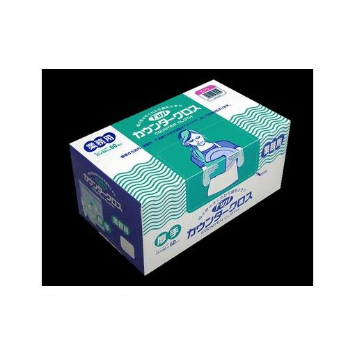 フジナップ 941500 フジカウンタークロス厚手 ホワイト 60枚×6箱入