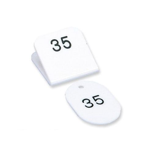 (LINEクーポン有)共栄プラスチック CT-3-1-W 親子番号札 角型 1－50 ホワイト CT31W 7,326円