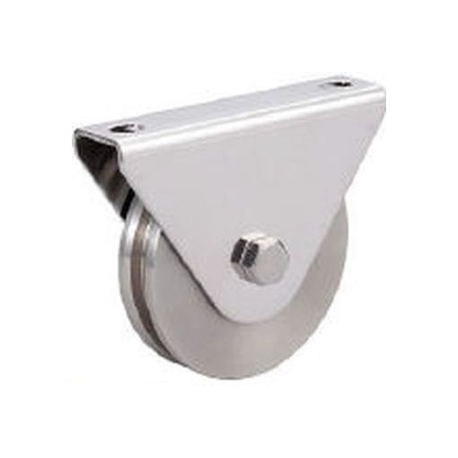 (LINEクーポン有)スガツネ JS300-150V SUS製重量用戸車枠付V型JS300−150V【200024741 JS300150V スガツネ工業|アカリカ