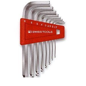 (LINEクーポン有)PBスイス 212H-8 ボール付六角棒レンチセット パックナシ 212H8 SWISS TOOLS PBスイスツールズ PBSWISSTOOLS ハンドツール