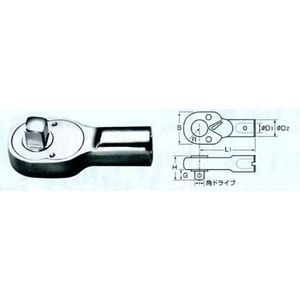 (LINEクーポン有)中村製作所 KANON 1000QCK QCK形ラチェットヘッド カノン 1000QCK【キャンセル不可】 へッド交換式トルクレンチ用ラチェットヘッド NAKAMURA