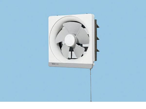 (LINEクーポン有)パナソニック電工 Panasonic FY-25PM5 一般用・台所用換気扇 FY25PM5 金属製換気扇 連動式シャッター 引きひも式 排気 強-弱 一般換気扇