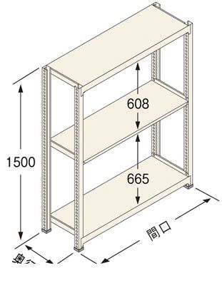 (LINEクーポン有)扶桑金属工業 GSN-K1512B3D 直送 代引不可・他メーカー同梱不可 グッシェルフNT Kタイプ150KG GSNK1512B3D|アカリカ