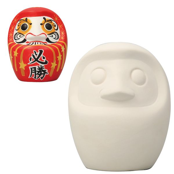 楽天市場】素焼きだるま貯金箱 1個入 / 陶磁器 素焼 伝統 工芸 だるま