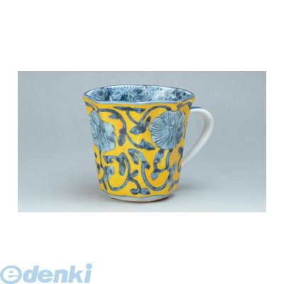 (LINEクーポン有)【個数：1個】 CRK683 直送 代引不可・他メーカー同梱不可 黄濃花唐草 マグカップ