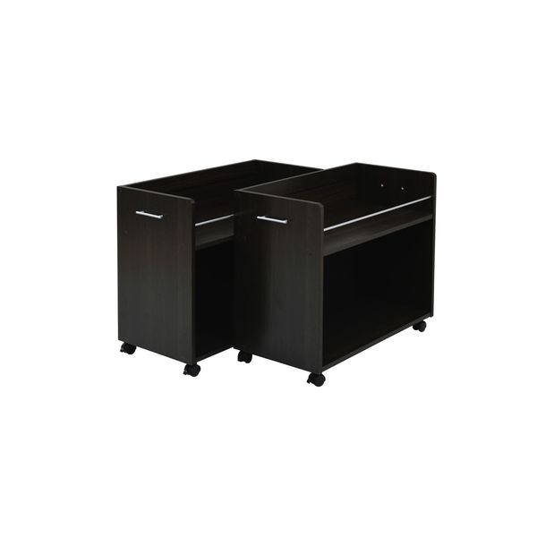 (LINEクーポン有)JKプラン SGT-0131-DB 直送 代引不可・他メーカー同梱不可 クローゼット押入れラック 2個セット 幅380 奥行780 SGT0131DB 押入れ 収納 ラック 2個セット 幅38 奥行78 キャスター付き ワゴン 整理|アカリカ