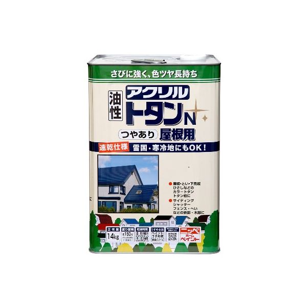 (LINEクーポン有)ニッペホームプロダクツ 4976124129797 直送 代引不可・他メーカー同梱不可 アクリルトタンN屋根用 ビクトリアンレッド 14kg|アカリカ