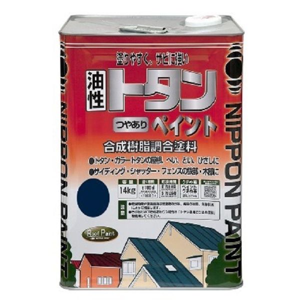 (LINEクーポン有)ニッペホームプロダクツ 4976124184543 直送 代引不可・他メーカー同梱不可 トタンつやありペイント ナスコン 14kg 13,042円