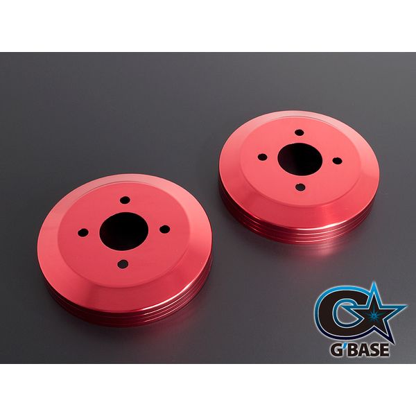 【個数：1個】ビーナス GDC-001 直送 代引不可・他メーカー同梱不可 G&lsquo;BASEスリットラインブレーキカバーシリーズ アルトワークス アルトRS HA36S ドラムカバー ／ レッド GDC001｜アカリカ