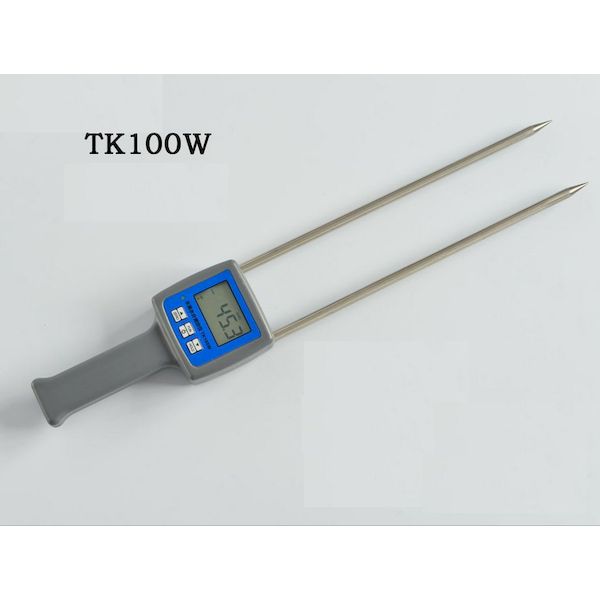 (LINEクーポン有)TK-100W 直送 代引不可・他メーカー同梱不可 メーカー保証 木材水分計 おがくず のこくず 竹 含水率 TK100W