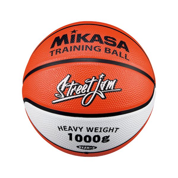 ミカサ MIKASA 4907225044863 B5JMTR－O バスケット トレーニング1kg ゴム オレンジ／白 バスケットボール