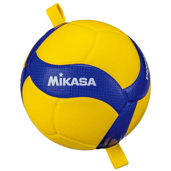 ミカサ MIKASA 4907225881130 V400W－AT－TR バレー4号 紐付きトレーニング 黄／青 バレーボール ゴムひも固定式アタック練習用