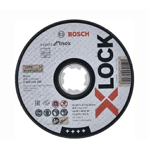 【即納在庫品】「直送」ボッシュ 2608619265 【25個入】 Ｘ－ＬＯＣＫ切断砥石１２５ｘ１．６ステンＥＸ