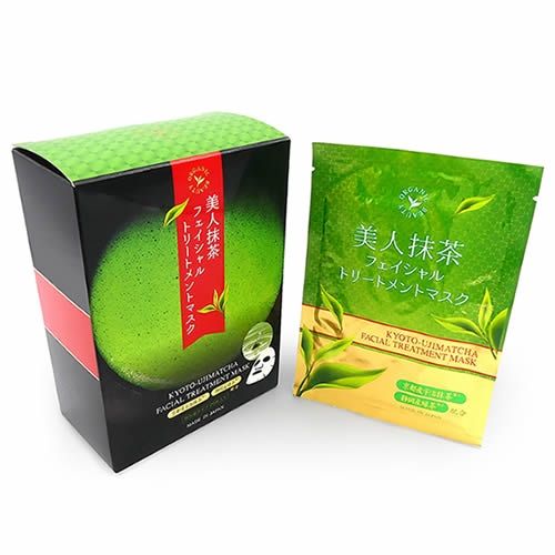 (LINEクーポン有)【個数：1個】STJ97491 直送 代引不可・他メーカー同梱不可 スタイルジャパン 抹茶フェイスマスク 20枚入り 7,004円