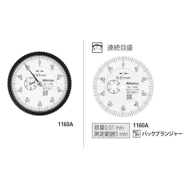【即納在庫品】「直送」ミツトヨ Mitutoyo 1160A ダイヤルゲージ