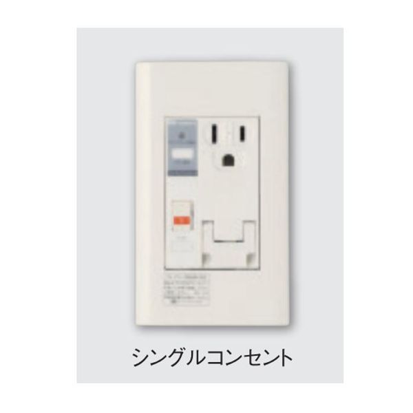 河村電器産業 PTC-BA15SE 直送 代引不可・他メーカー同梱不可 プレトラックコンセント 樹脂プレート・1口タイプ・簡易耐火枠付 PTC スタンダード PTCBA15SE