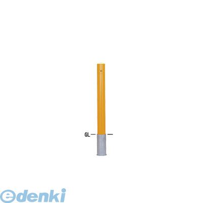 (LINEクーポン有)【個人宅配送不可】【個数：1個】帝金 Teikin 54-CｰFUKNASI W 直送 代引不可・他メーカー同梱不可 スチール製バリカー　ピラー型車止めポール スタンダード型 スチールタイプ フックなし　Φ101.6　白色 54CF