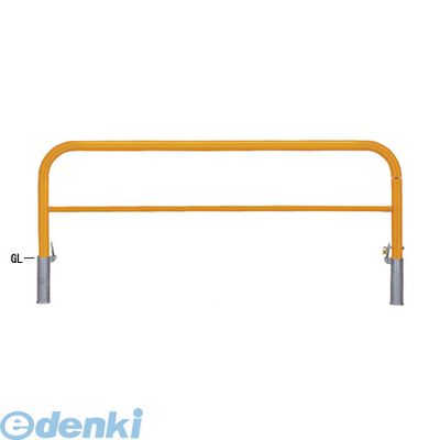 【受注生産品 納期-約1ヶ月】【個人宅配送不可】帝金 Teikin 82PK3-20 W 直送 代引不可・他メーカー同梱不可 スチール製バリカー 横型・コノ字型・アーチ型・U字型車止めポール スタンダードタイプ 中桟付・中桟あり φ60.5×t2.8 W2000 H650 mm|アカリカ