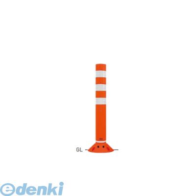 【個人宅配送不可】【個数:1個】帝金 Teikin RC-65B OR 直送 代引不可・他メーカー同梱不可 ポリウレタンバリカー ラウンドコーン オレンジ色 ガードコーン RC65BOR|アカリカ