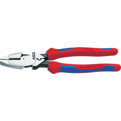 【即納在庫品】「直送」ＫＮＩＰＥＸ 0912-240T ０９１２－２４０ 落下防止ツール付き 架線工事用強力ペンチ0912240T KNIPEX社 クニペックス tr-8368952