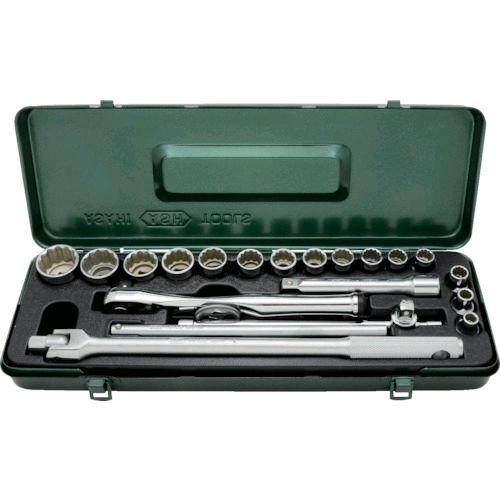 【即納在庫品】「直送」ＡＳＨ VO4250 レボウェイブソケットレンチセット１２．７□×２１ＰＣＳ 旭金属工業 TOOLS 1S