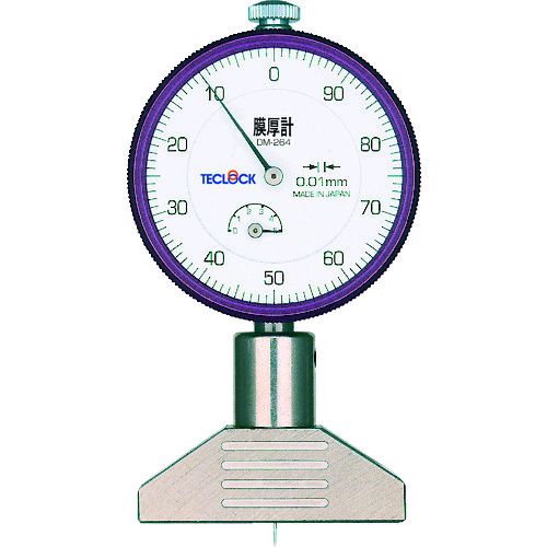 【即納在庫品】「直送」テクロック DM-264 ダイヤルデプスゲージ　測定範囲０～５ｍｍ DM264