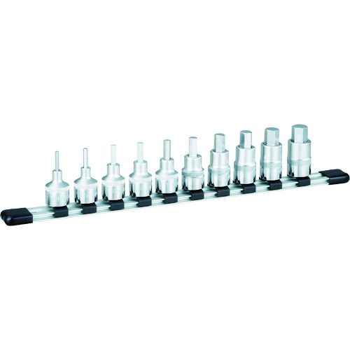 【即納在庫品】「直送」前田金属工業 ＴＯＮＥ HHB410 ヘキサゴンソケットセット インチホルダー付 １０ｐｃｓ 差込角１２．７ｍｍ 396-4451