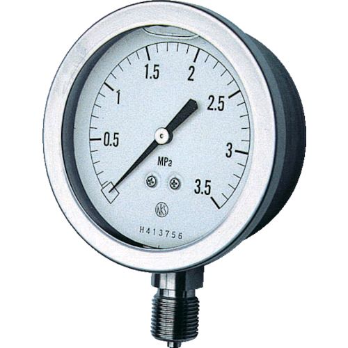 【即納在庫品】「直送」長野計器 NKS GV51-133-0.3MP グリセン入圧力計 Ａ枠立型 Φ７５ 最小目盛０．０１０ GV511330.3MP
