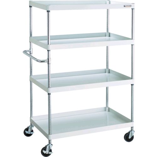 トラスコ TRUSCO PEW-1594-W ツールワゴン フェニックスワゴン 省音 ９００Ｘ６００ＸＨ１５００ ４段 ホワイトPEW1594W8000